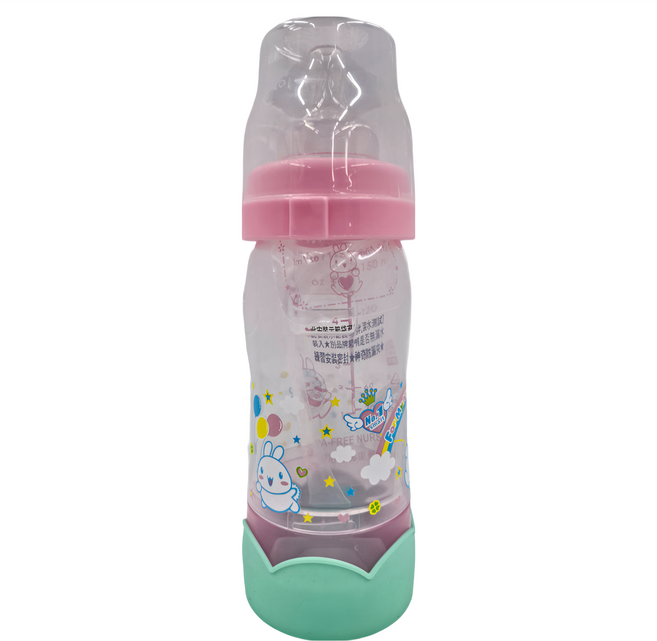 No.1 smart 第一寶寶 第三代免洗奶瓶 240ml, 彩虹兔粉, 1個