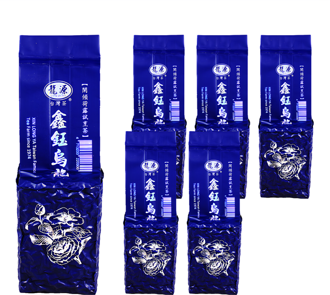 龍源茶品 鑫龍源 南投鹿谷鑫鈺醇秀迎香高山烏龍杉林溪茶葉 附提袋, 1組, 150g, 6包