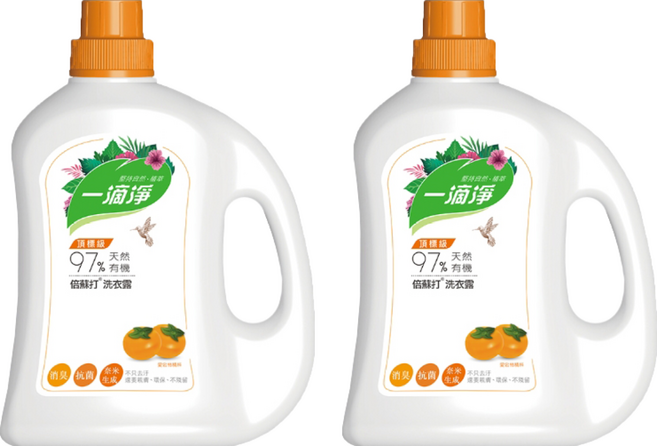 一滴淨 有機天然酵素消臭洗衣露 柿子, 2L, 2瓶