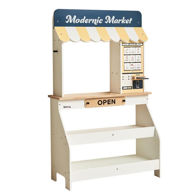 kienvy Modernic 木製市集遊戲組, 1組, 白色