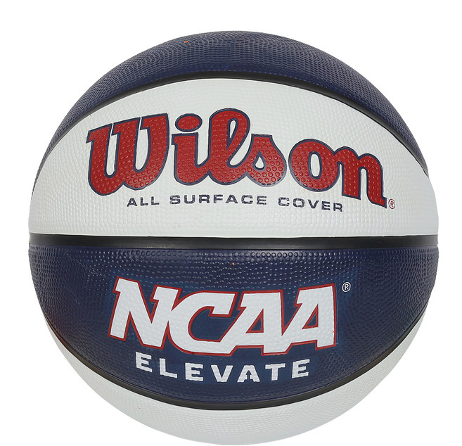 Wilson NCAA ELEVATE 橡膠籃球 WZ3007002XB7, 1個