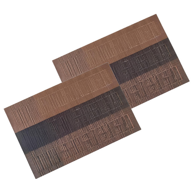 歐式防水耐磨隔熱餐桌墊, 45 x 30cm, A3 褐色, 1組