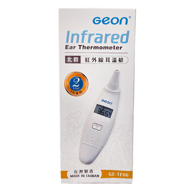 GEON 北群 1秒紅外線耳溫槍 體溫計 體溫 耳溫槍 紅外線額溫槍 GE-TE06, 1個