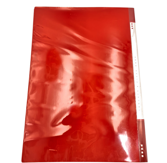 Lan CHYn 連勤牌文具 PP 40入資料簿 B4 LC-3440, 紅色, 1本