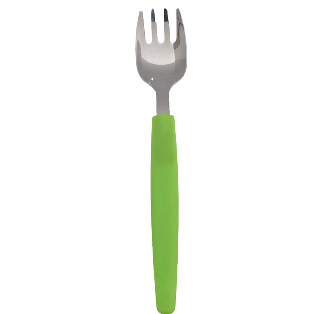 pigeon 貝親 Tahira易舀餐叉, 銀色 + 綠色, 1支