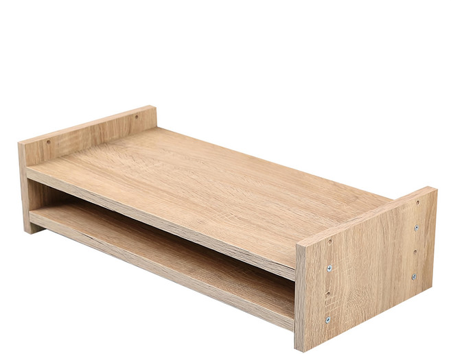 frama木製雙層螢幕架 60 x 23.8 x 13.8cm, 木質色調
