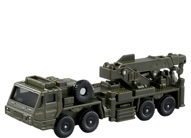 TOMICA TAKARA TOMY 小汽車, 自衛隊重裝輪回收車 軍綠色 + 黑色, 1個