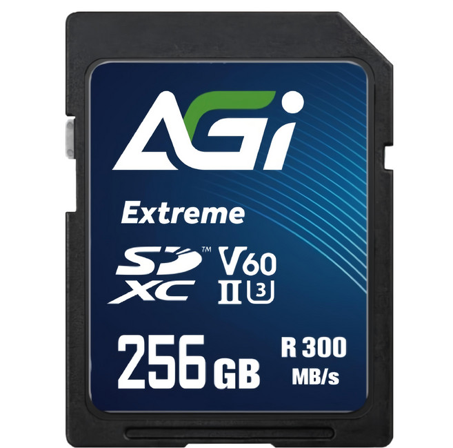 AGi 亞奇雷 Extreme SDXC UHS-II U3 V60 記憶卡 讀寫300/200 MBs SE238, 1個, 256GB