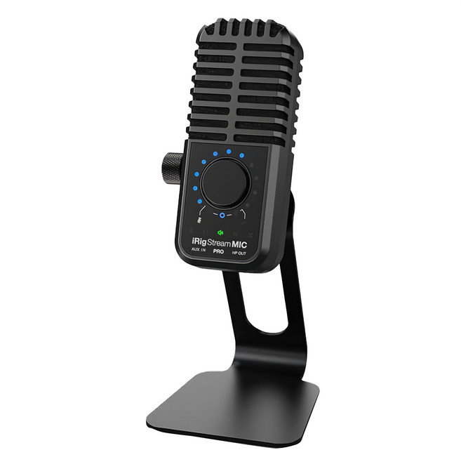 IK MULTIMEDIA iRig Stream Mic Pro 電容麥克風 錄音介面, 黑色