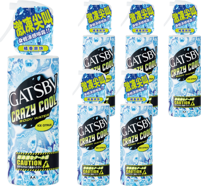 GATSBy 魔法激凍體用噴霧 橘香, 6件, 170ml