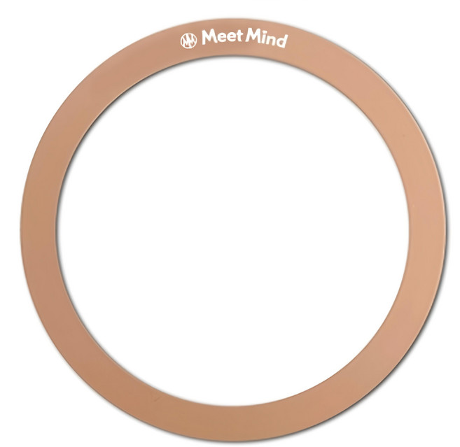 Meet Mind ios/Android 多彩引磁片 兼容多種機型 無線充電, 玫瑰金, 1組
