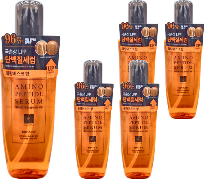 ELASTINE 伊絲婷 胺基酸修護系列 精華髮油 白玫瑰白麝香, 150ml, 5瓶