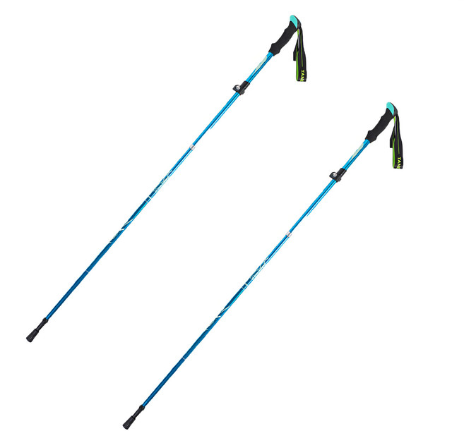 Xavagear 鋁合金摺疊登山杖, 天藍色, 1支