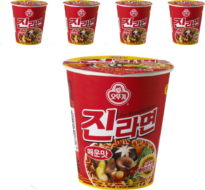 OTOKI 不倒翁 杯麵 金拉麵 辛辣 65g, 5入