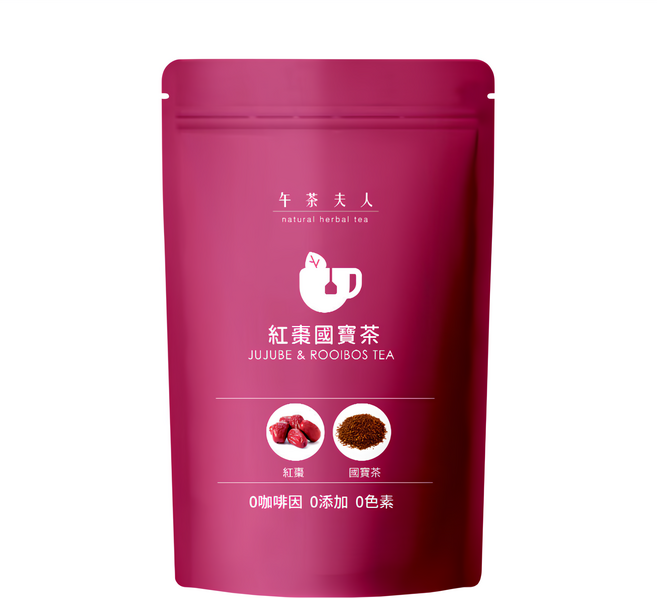 午茶夫人 紅棗國寶茶包 Set 12包 無添加物無咖啡因 孕婦哺乳適用, 3g, 1袋