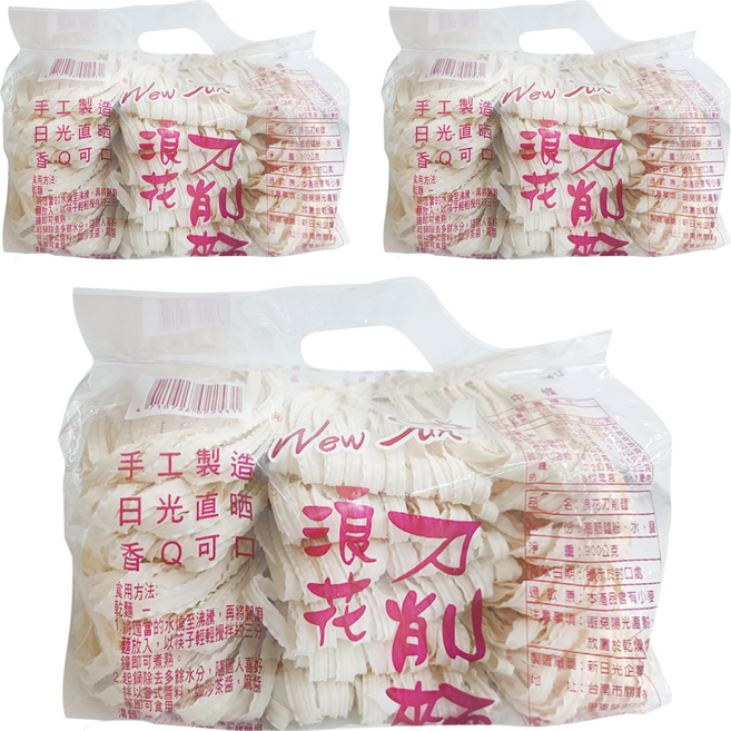 New Sun 新日光 浪花刀削麵, 900g, 3包