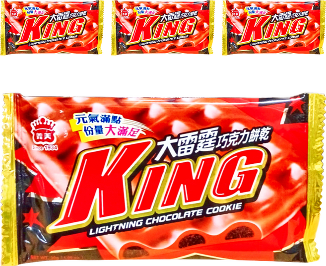 義美 大雷霆巧克力餅乾, 30g, 4包