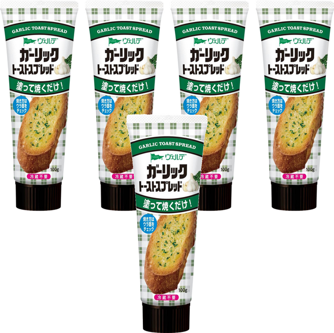 VERDE 管裝蒜味醬, 100g, 5條