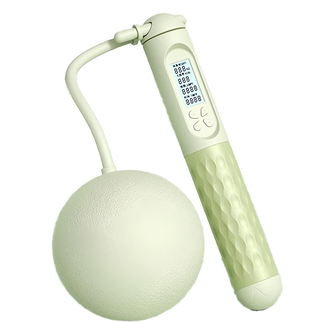 負重無繩跳繩 大球 + 長繩, 綠色, 1組