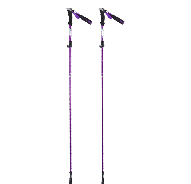 tanerdd 鋁合金登山杖, 紫色, 2支