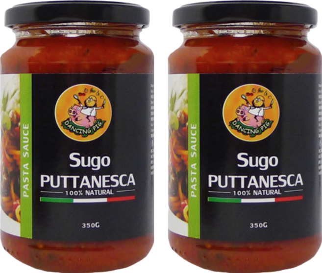 DANCING PIG 豬跳舞 義式煙花女麵醬, 350g, 2罐