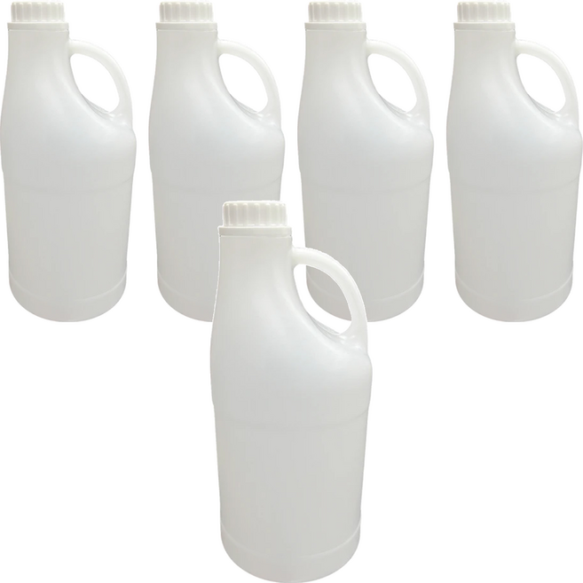 百貨King 圓形分裝桶 2L 塑膠 HDPE-環保2號瓶, 5桶