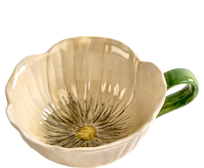 瑞典 BYON Poppy 罌粟花朵杯 14 x 11.5 x 5.5cm 200g, 杏色, 1個