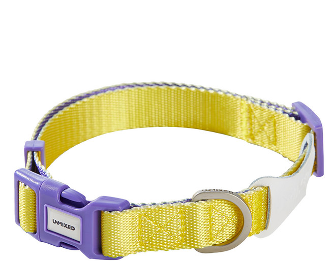 UNMIXED 糖果撞色 項圈, 明黃, 1個