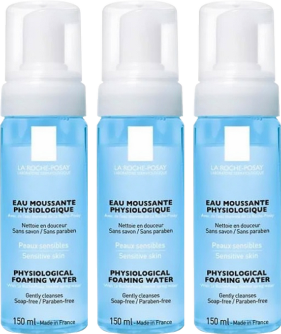 LA ROCHE POSAY 理膚寶水 舒緩保濕高效潔顏慕斯, 150ml, 3瓶