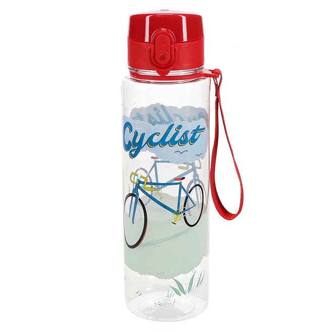 Rex LONDON 彈蓋直飲式水瓶, 自行車 紅色, 700ml, 1個