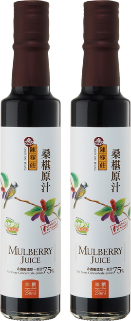 陳稼莊 桑椹原汁 加糖, 250ml, 2瓶