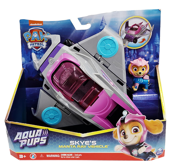 SPIN MASTER 汪汪隊立大功 水行狗狗隊系列 大型救援車, 天天 + 魟魚救援車 多色, 1組