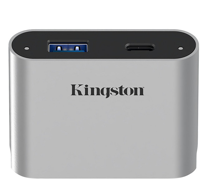 Kingston 金士頓 USB3.2 Gen1 Workflow Dual-Slot microSDHC/SDXC UHS-II Card Reader, WFS-SD, 銀色, 1個