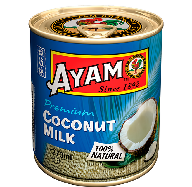 AYAM 雄雞標 特級椰奶罐頭, 270ml, 1罐
