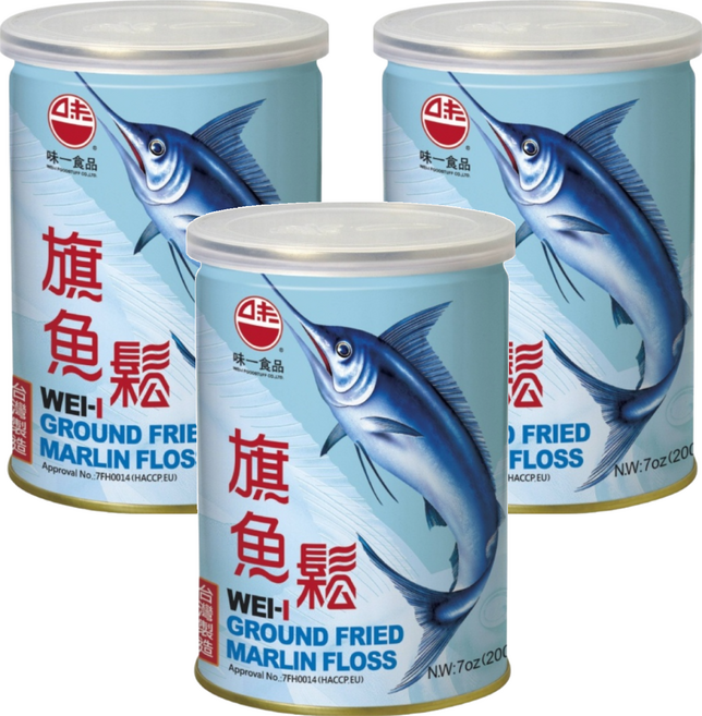 味一食品 旗魚鬆, 200g, 3罐