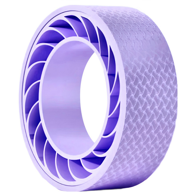 耐壓雙渦輪力學設計瑜珈輪 高密度PP材質 環保無異味 外層TPE/內層環保PP, 紫色, 1個
