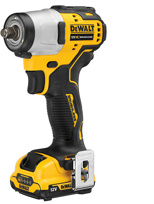 DEWALT 得偉 12V 無刷式衝擊3分扳手 3.0Ah雙電 DCF902L2, 1個