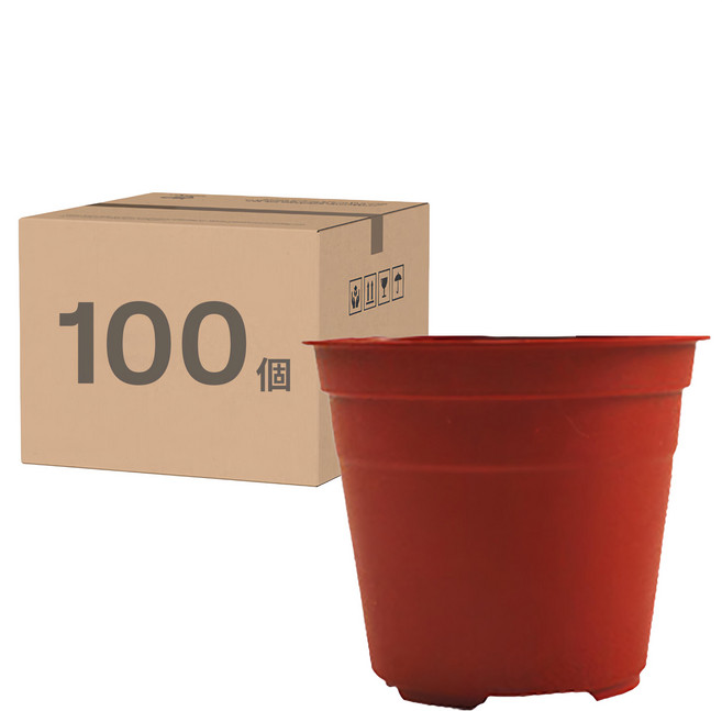 蔬菜工坊 透氣圓盆, 100個, 紅色