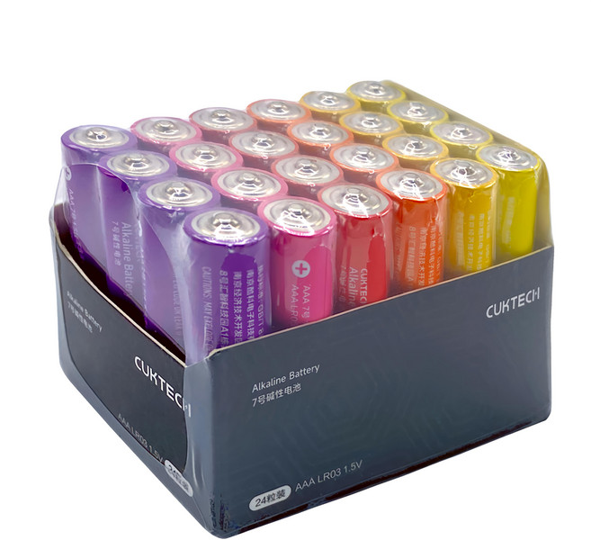 Cuktech 鹼性電池 4號AAA B09/乾電池, 1組, 24顆