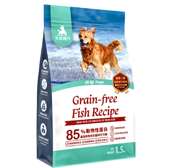 PetsTimes 毛孩時代 無穀全犬糧 關節, 鮮魚肉, 1.5kg, 1袋