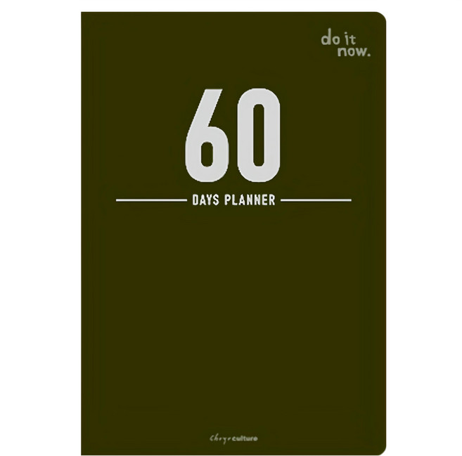 珠友文化 60天倒數計劃本, 黑色, 1本