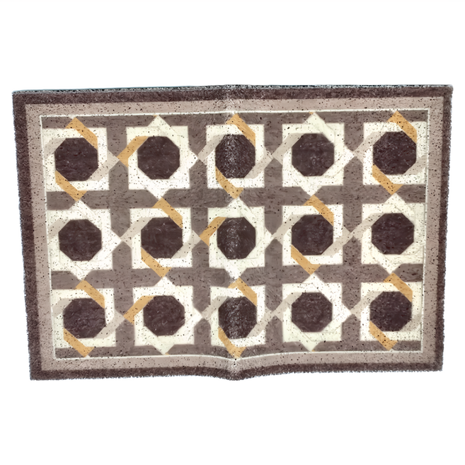 BonBon naturel 4060刮泥地墊 60 x 40cm 560g, 香榭大道 棕色, 1個