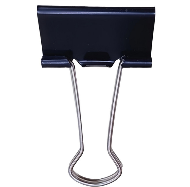 KW-triO 堡勝企業 長尾夾 32mm, 黑色, 1盒