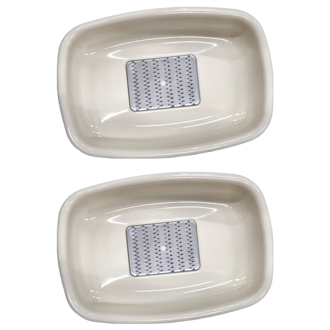 FaSoLa 小旋風薑蒜 食品磨泥器 FA-SH-444 40g 2個, 白色, 1組