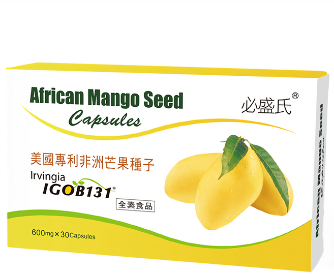 必盛氏 非洲芒果種子膠囊, 600mg, 30顆, 1盒