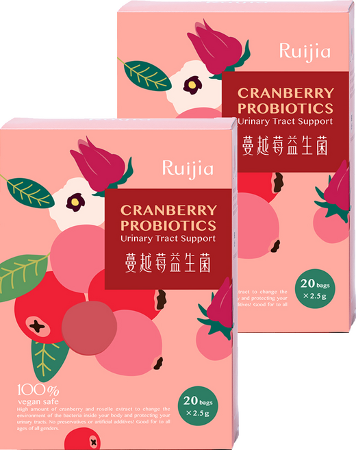 Ruijia 露奇亞 蔓越莓益生菌, 2.5g, 2盒, 20條