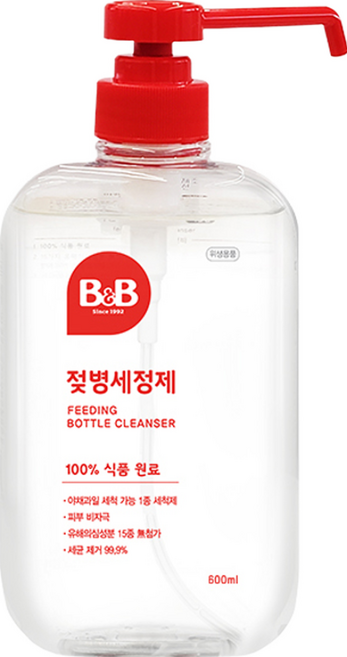 B&B 奶瓶清潔液, 600ml, 1瓶
