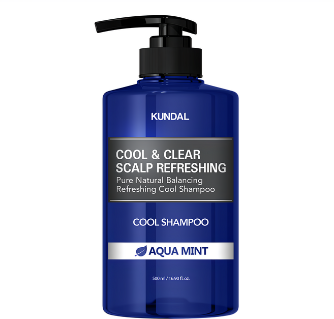 KUNDAL 昆黛爾 酷爽潔淨洗髮精 Aqua Mint, 500ml, 1瓶