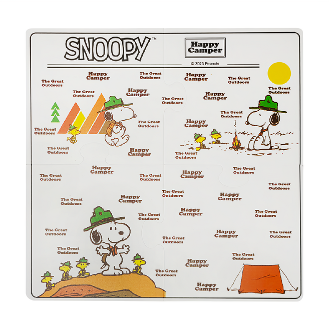 U-House 樺新 SNOOPY 史努比 拼圖杯墊組 冒險日記, 多色, 1組