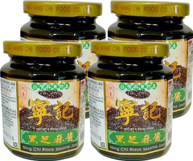 寧記 黑芝麻醬, 280g, 4罐
